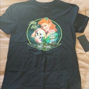 Harley Davidson Black T-Shirt with Logo